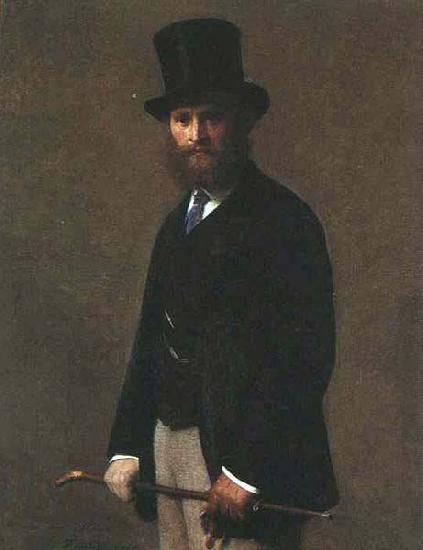 Henri Fantin-Latour Edouard Manet, oil painting image